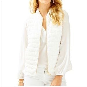 NWT Lilly Pulitzer Cora down Lace Vest. Small